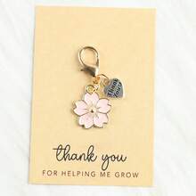 8个精美樱花钥匙扣，附赠“谢谢”字样和感谢卡，是节日、生日、派对、婚礼、毕业典礼、教师节、母亲节、父亲节的完美礼物。 - 彩色 - 查看 7