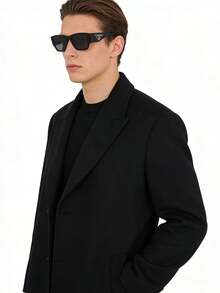 Prada Black Frame Women's Sunglasses, UV Protection, Summer Beach Style - Black - View 9