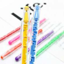 2pcs Exam Preparation Stress Relief Retractable Pens - 0.5mm Smooth Gel Ink Pens, University Student Anti-Anxiety Learning Tool, INS Aesthetic Practice Pens, Quick-Drying Ink - Multicolor - View 6