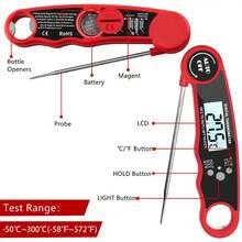 Digital Meat Thermometers For Cooking - Instant Read Food Thermometer For Grill And Cooking Calibration - 1 Game - View 6