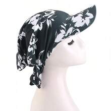 1pc Elastic Headband Hat, Outdoor Sun Protection, Printed Headscarf Cap - A - View 6