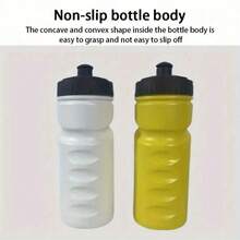 1 Piece 500ml/16.9 Ounces, Leak Proof, Drop Proof, Splash Proof, PP+ PE Material, Nordic Minimalist Sports Kettle, Straight Anti Slip Patterned Cup Body, Anti Mold And Antibacterial Process, Four Season Bicycle And Football Training Water Bottle, Christmas Father's Day Practical Gift - Multicolor - View 3