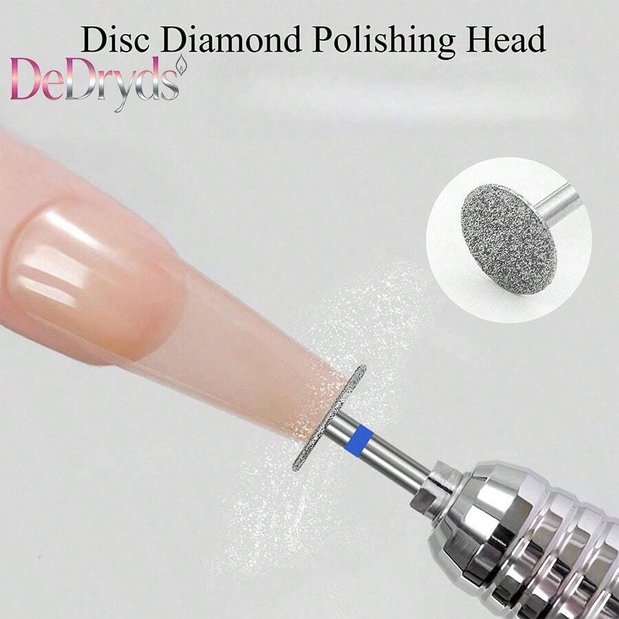 1/2pcs Ablinsite Diamond Nail Drill Bits - T-Shaped Bits Suitable For Acrylic Nails, Home And Salon Manicure & Pedicure Tools, Hypoallergenic - Multicolor - View 1