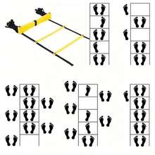 Agility Ladder Removable For Speed Training And Sports Flexibility Portable Agility Football Training Energy Ladder Equipment Training Tool - Multicolor - View 8