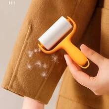 Bộ dụng cụ loại bỏ lông thú cưng mini cầm tay - 1 tay cầm + 3 con lăn thay thế, độ bám dính cao, dễ dàng loại bỏ lông thú cưng, tay cầm có thể tái sử dụng, không cần nguồn điện, thích hợp cho thú cưng/quần áo/thảm/ghế xe hơi, vật dụng thiết yếu cho người nuôi thú cưng. - 1 tay cầm + 3 phụ kiện thay thế - Xem 8