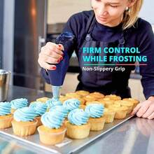 50个一次性加厚裱花袋，大号奶油裱花袋，适用于蛋糕装饰、纸杯蛋糕、饼干、糕点烘焙（不含裱花嘴 - 仅含裱花袋） - 查看 4