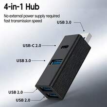 4-In-1 Central Charging Station, Great Gift For Friends And Family - Black - View 5