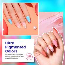 Beetles Spring Gel Polish Set - Fingertip Palette, 32 Colors Valentines Polish Set With Base Top Coat - 23pcs 20Colors Gel Polish Set - 查看 5