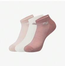 Skechers 3双装新款耐穿短款运动袜，男女通用 - 藕粉紅/白/粉紅 - 查看 1