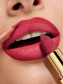 Pudaier 2pcs Lip Liner Pencil And Matte Lipstick Set, Smooth Long-Lasting Waterproof, Outline Perfect Lip Line, Suitable For Daily Use And Holiday Gifts - 05+03 - View 2