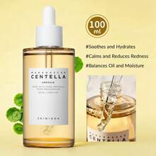 SKIN1004 100ml 1瓶積雪草安瓶精華液，高濃度Cica舒緩泛紅修復屏障，超大容量保濕精華，適合敏感肌臉部敷用 - 積雪草安瓶精華100ml - 查看 6