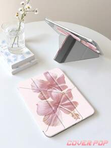 粉色芙蓉花图案保护套,兼容 iPad Air 11 英寸 M3 2025 / M2 2024、Air 第五代 2022、(A16) 11 英寸第十一代 2025,兼容三星 Galaxy Tab、Kindle Paperwhite 第十二代 2024,透明背壳,时尚图案保护套,支持自动睡眠/唤醒功能,气囊保护,适合送礼和办公使用。 - 彩色 - 查看 4