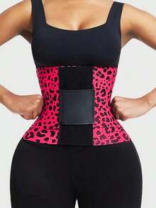 1pc Women's Waist Trainer, High Compression Adjustable Waist Cincher, 3-Layer Wrap Shapewear, Suitable Various Occasions, Gym Use - 黑色 - 查看 4