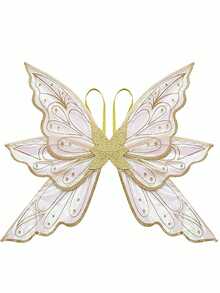 Large Shiny Transparent Fairy Wings For Adults, Butterfly Fairy Halloween Costume, Angel Wings - Multicolor - View 9