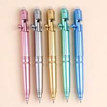 12pcs Creative Rifle Bolt Erasable Pens, Student Mechanical Pencils, Sniper Ballpoint Pens, Smooth Writing 0.5mm Blue Ink Pens, Holiday Gift - Sets - View 2