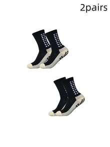 4/5/6 pares de calcetines deportivos de alto rendimiento para hombres, con agarre mejorado, tela transpirable que absorbe la humedad, adecuados para fútbol, baloncesto, correr y otros deportes - Multicolor - Ver 10