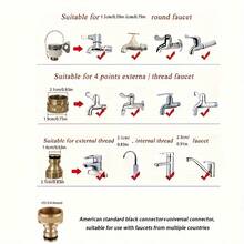 1 Set/Gardening Irrigation Hose, Sprinkler Equipment, Car Washing Retractable Hose, Household Cleaning Tool, Water Pipe, Long Handle Water Gun, Nozzle, Scratch-Resistant And Durable, Suitable For Balcony, Car Washing, Watering, Garden, Lawn, Yard, Sprinkler, All Seasons - B - View 4