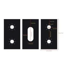 1 Set Of Reusable Insulated Stove Covers - Non Stick, Washable, Scratch Resistant Gas Stove Top Protector - Protects Burners, Kitchen Utensils, And Countertops - Easy To Clean, Durable Kitchen Accessories - 黑色 - 查看 3