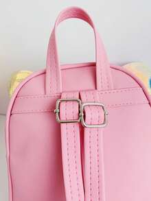 Laser Butterfly Girl Backpack, Glitter Sequin Mini Backpack, Lightweight Cute Schoolbag - Pink - View 9