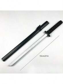55cm Full Length Samurai Sword Model, With Scabbard Realistic Sword, Anime COS Cosplay Prop, Boys Sound & Light Toy Sword, Unsharpened Version. Suitable For Anime COS, Stage Performance, Holiday Party, Collection Display, Boys' Gift; Durable, Portable And Easy To Store. - Multicolor - View 4