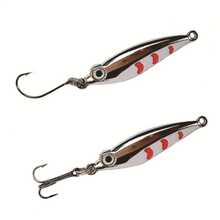 NEW Mini Fishing Lure 3g/4.5g Spoon Metal Lures Spinnerbait Minnow Small Fish Single Hook Jig Stream Trout Baits - Multicolor - View 5