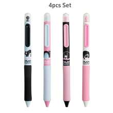 1/4 piezas Bolígrafo de gel de gato de esmoquin loco, cápsula giratoria de pata de gato de 0.5 mm de color negro para escribir, secado rápido, escritura suave, para estudiantes de vuelta a la escuela, regalo para niñas - bolígrafo de gel - Ver 12