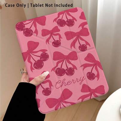 3+Y Foldable Anti-Bend, Rose Pink Cherry Blossom Bow Pattern, Painting Effect Acrylic Crystal Shell, Suitable For Honor Tablet 9/10, Honor GT 11.5 Inch/X9A/X9Pro, MatePad 11 Inch 2023/2022, MatePad Pro, Apple 10th/11th Gen 2025 Tablets, Galaxy Tab A9 Plus/A11/A11 PLUS Tablet Protective Case