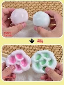 这款柔软可爱的麻糬毛绒玩具是送给朋友和喜欢放松的人的温馨节日礼物。尽情捏捏它，舒缓压力，祝愿收礼人新年快乐，万事如意，无忧无虑。 - 彩色 - 查看 5