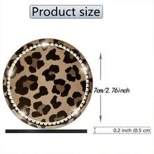 1/2/4pcs Car Cup Holder Coasters With Leopard Print Pattern, Interesting Leopard Design To Protect Car Cup Holders - Leopard Print Coasters - View 3