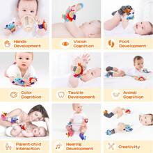 4pcs Baby Rattle Socks Set, Newborn Gift Decoration Socks With Plush Toys, Soft & Breathable Ocean Animal Styles With Rattling Sound - Multicolor - View 5