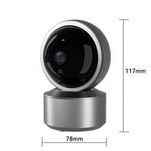 Camera WIFI 5MP, Camera trong nhà, Camera PTZ, Camera theo dõi thú cưng, Camera giám sát thú cưng thời gian thực, Camera thông minh cho thú cưng, Camera gia đình nhỏ gọn với tính năng phát hiện chuyển động, âm thanh hai chiều, lưu trữ đám mây, phát lại video (Không bao gồm bộ chuyển đổi nguồn) - Màu xám đen - Xem 12