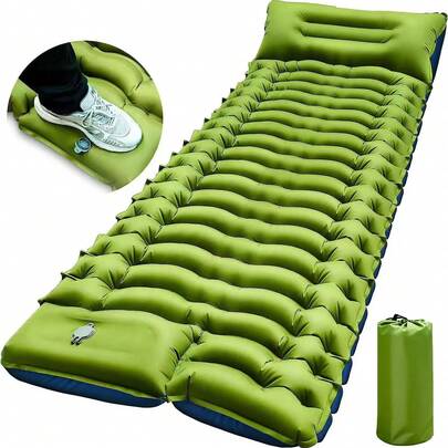 Outdoor Camping Sleeping Pad, Portable Inflatable Air Mattress, Can Be Connected To Form A Double Bed
