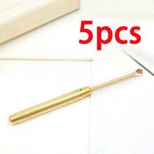 3/5/8/12pcs, Mini Metal Spoons Tone For Ear Cleaning Micro Scoop With Keychain, Travel - View 14