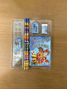 Paw Patrol 1Set Cartoon Pencil Rulers Erasers Notebooks Pencils Sharpener School Supplies Portable Stationery Gift - Multicolor - View 4