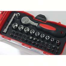 38 In 1 Magnetic Ratcheting Screwdriver Set With Rotatable Handles Sockets&Bits For Electronic Devices Furniture - 38pcs - View 4