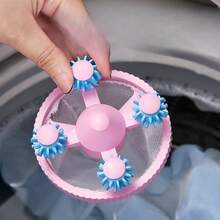 1Pc New Washing Machine Filter Suitable For Removing Lint And Paper Dust From Laundry - 粉紅色 - 查看 2