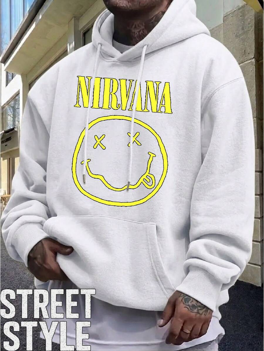 Niirvana International Rock Grunge Band Sweatshirt, Unisex, Men's And Women's, 100% Cotton, Top Premium Streetwear, New Release, Immediate Shipping, Various Colors!! - 白色 - 查看 1