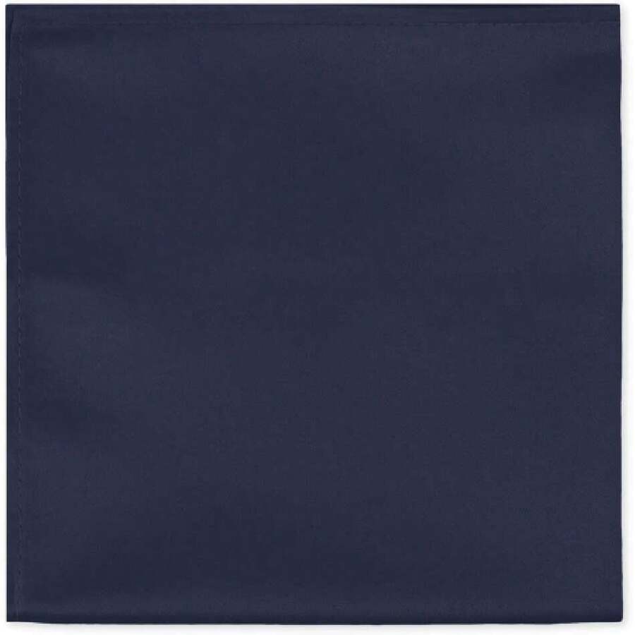 Jacob Alexander Men's Square Pocket Square, 43365342 - Blue and White - View 1
