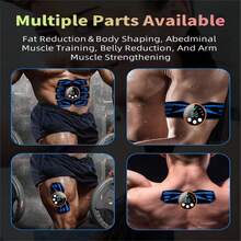 ABS Stimulator Workout Equipment, Ab Machine USB Rechargeable Gear For Abdomen/Arm/Leg, Smart Shaping Trainer For V Face, EMS Wireless ABS Muscle Stimulator - Black - View 10