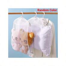 1/2pcs Multi-Functional Laundry Drying Net For Pillows And Toys, Fabric Care, Space-Saving And Organizing Mesh Bag - Multicolor - View 1