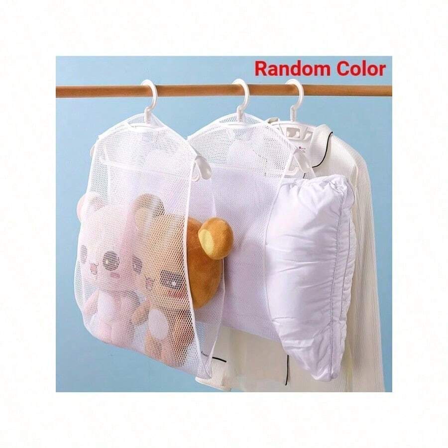 1/2pcs Multi-Functional Laundry Drying Net For Pillows And Toys, Fabric Care, Space-Saving And Organizing Mesh Bag - Multicolor - View 1