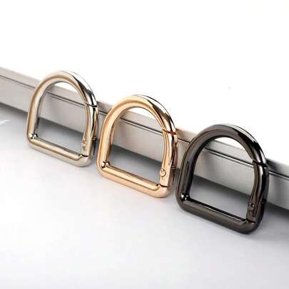 6 قطع أشرطة حلقية على شكل حرف D للحقائب، أحزمة الحلقات على شكل D، سلاسل المفاتيح، أحزمة الخياطة