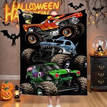 1PCMonster Jam Monster Truck, Soft Warm Anti-Pilling, Ideal Gift For All Seasons, Sofa Bed Use, Blankets For Sofa, Halloween - 1 - Xem 7