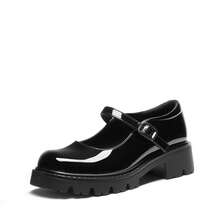 Women's Mary Jane Platform Shoes Closed Toe Chunky Block Low Heel Cute Vacation Shoes Back To School Shoes College Student Shoes - 黑色 - 查看 4