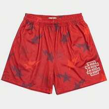 EE  Basic Shorts  Men's Casual Shorts Fitness Sports Pants Summer Gym Workout Men Women Classic GYM Mesh Shorts - Xe WJX màu đỏ - Xem 2