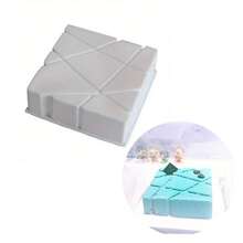 1pc Square Mousse Silicone Mold Cake Mold Bread Baking Utensil DIY Household Chocolate Mold Silicone High-Temperature Resistant - View 2