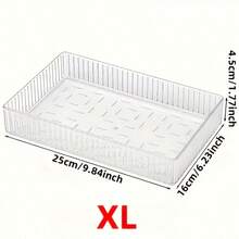 10/7/5/1 Pcs Drawer Divider Storage Boxes, Multi-Functional Transparent Plastic Drawer Organizer Set, Ideal For Cosmetics Storage And Bathroom Organization, Various Sizes Available, Suitable For Every Room, Kitchen Supplies, Perfect For Vanity And Bathroom Drawers, Graduation Gift, Eid Al-Adha, Stylish Makeup Display Rack, Enhancing Home And Bedroom Decor - Clear - View 9