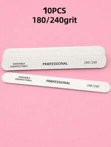 100/180 Grit Wooden Nail File, Double-Sided Polishing Nail File, Professional Nail Buffing File, Boat-Shaped Wooden Nail Buffer, Suitable For Natural Nails, Home Manicure Salon, Acrylic Nails - Multicolor - View 12