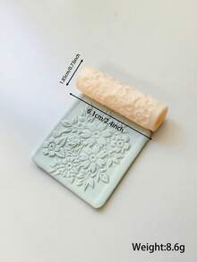 High Precision Pottery Textured Rolling Pin - Durable Plastic Handcraft Mold, Suitable For DIY Jewelry Making And Art Design, Soft Clay Texture Tool With Fine Patterns, Ideal For Unique Handmade, Decorative Earrings | Textured Craft Surface, Jewelry Making Supplies - Texture Roller - View 25