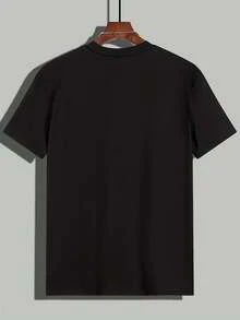 Men T-Shirts - 黑色 - 查看 2